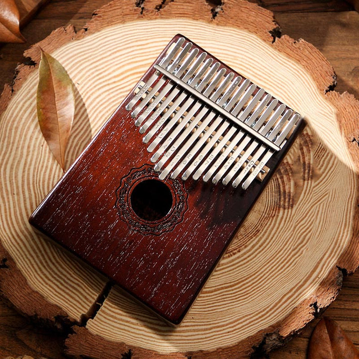 Buddha Stones Kalimba 17 Tasten Daumenklavier Mahagoniholz Akazie Walnuss Tragbares Fingerklavier