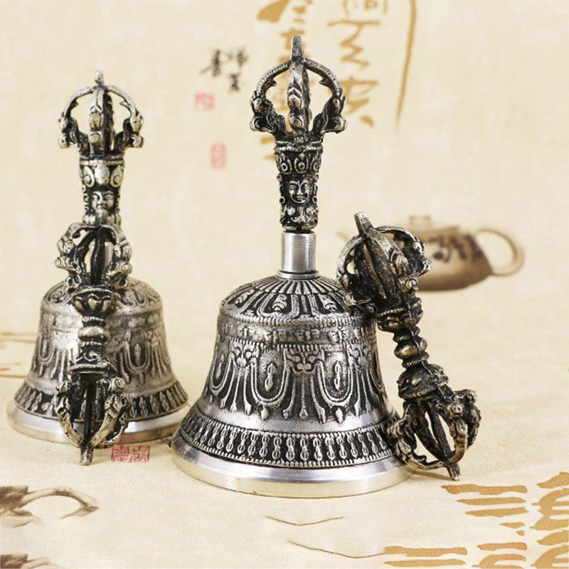 Buddha Stones Tibetische Meditationsglocke und Vajra Dorje Kupfer-Dekorationsset - image 23
