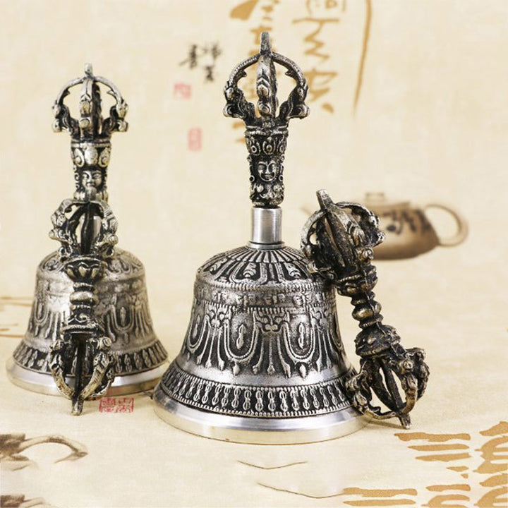 Buddha Stones Tibetische Meditationsglocke und Vajra Dorje Kupfer-Dekorationsset - image 23