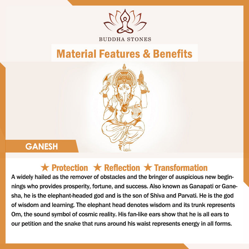 Buddha Stones, transparent, weiß, Ganesh, Ganpati, Elefanten-Statue, Schutz, Heimdekoration aus Kunstharz
