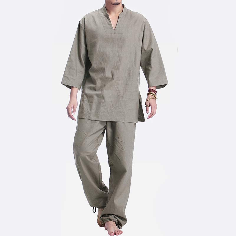Buddha Stones, Meditation, Gebet, spirituelle Zen-Praxis, Yoga-Kleidung, Herren-Set - image 1