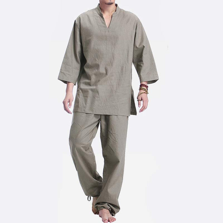 Buddha Stones, Meditation, Gebet, spirituelle Zen-Praxis, Yoga-Kleidung, Herren-Set - image 1