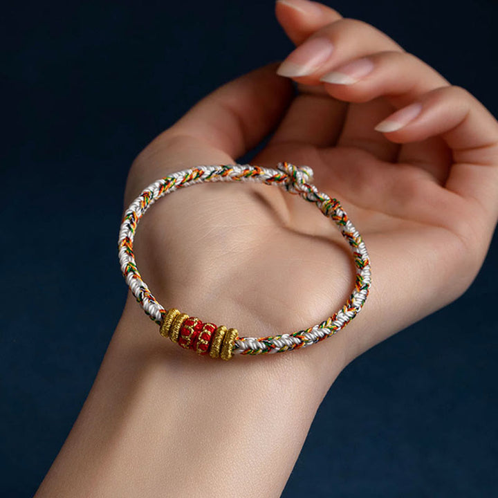 Handgefertigtes Armband aus geflochtenen Buddha Stones aus Tibet – Symbol für Glück und Stärke - image 13
