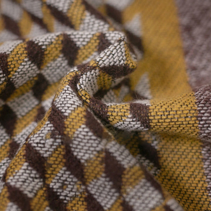 Tibetischer Schal mit Buddha Stonesn, klassisches Muster, Winter, gemütlich, warm, Reiseschal - image 6