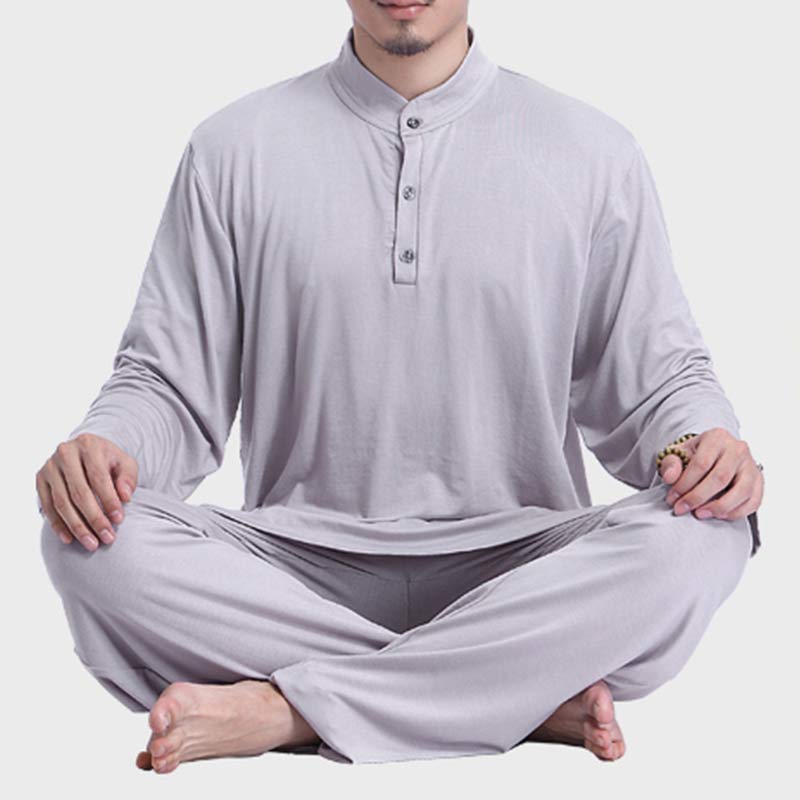 Buddha Stones, Meditation, Gebet, spirituell, Zen, Tai Chi, Praxis, Yoga, Kleidung, Herren-Set - image 4