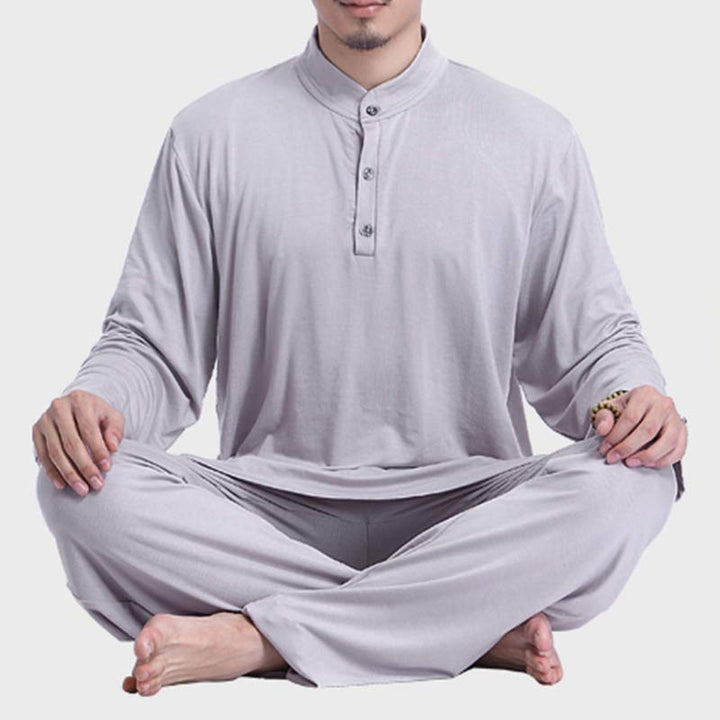 Buddha Stones, Meditation, Gebet, spirituell, Zen, Tai Chi, Praxis, Yoga, Kleidung, Herren-Set - image 4