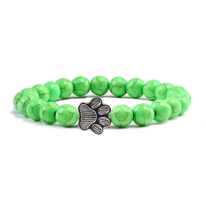 Buddha Stones „Rette einen Hund“-Steinarmband - Grüne Perlen - image 14