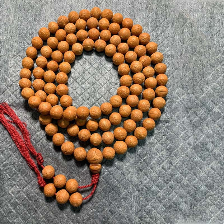 Buddha Stones 108 Mala Perlen Nepal Bodhi Samen Glück Reichtum Quastenarmband