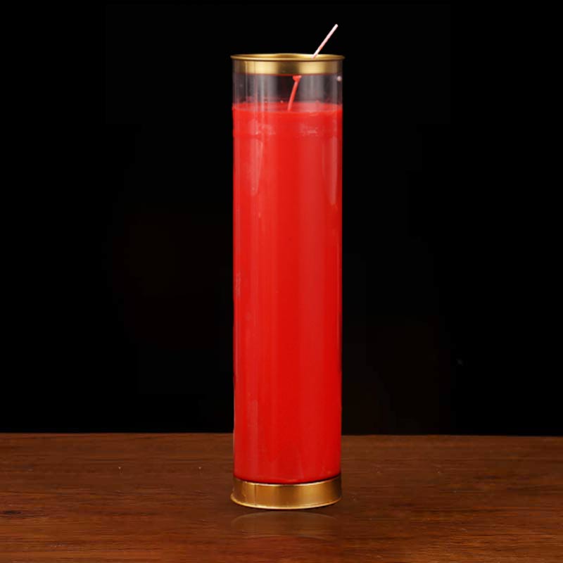 Meditationsgebet, Altarkerze, buddhistische Tempelrituale, Gebrauchsgegenstände - Rot - Groß (7 Tage) - image 11