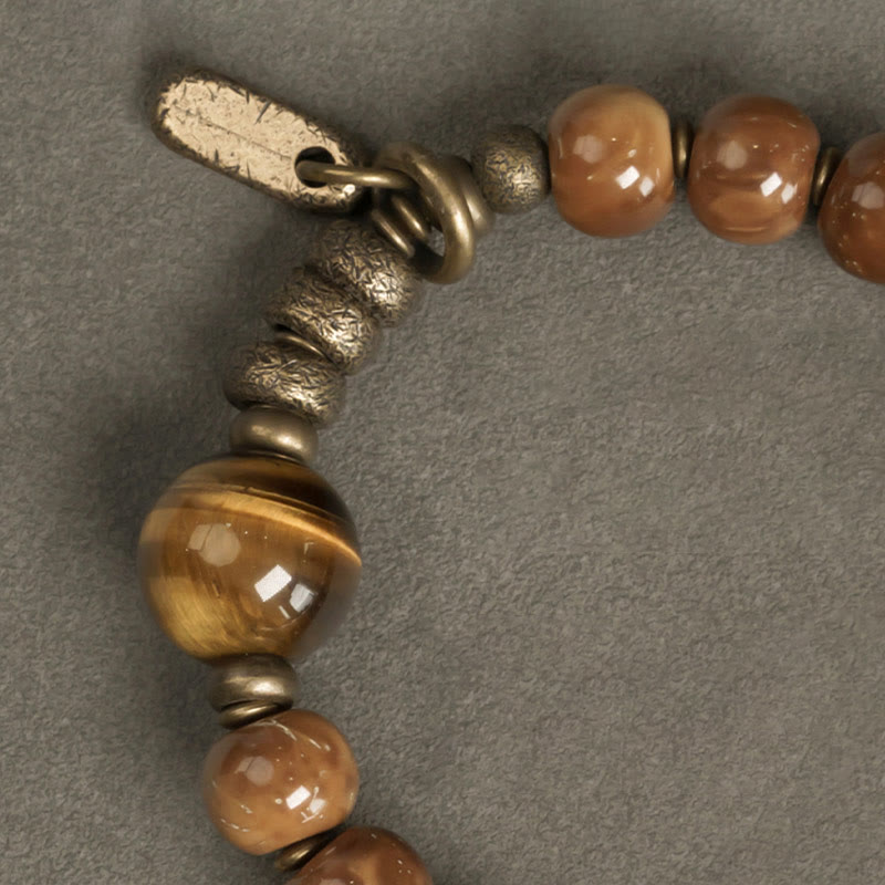 Buddha Stones, Kuka-Samen, Tigerauge, Goldglanz, Obsidian, Messing, Kupfer – Armband für Reichtum und Glück - image 11