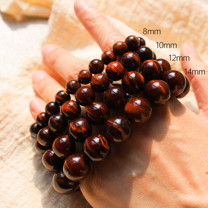 Buddha Stones Natürliches Tigerauge-Heilperlenarmband - image 1