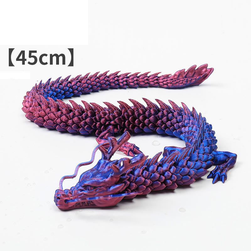 Feng Shui Drache, leuchtender 3D-gedruckter Drache, Glück, Erfolg, Heimdekoration - Lila Drache 45 cm - image 14