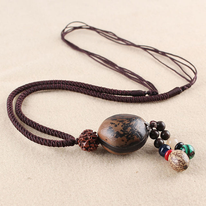 Halskette mit Buddha Stonesn, Bodhi-Samen, Lotus, Weisheit, Harmonie - Bodhi-Samen & Rudraksha Bodhi-Samen - image 13