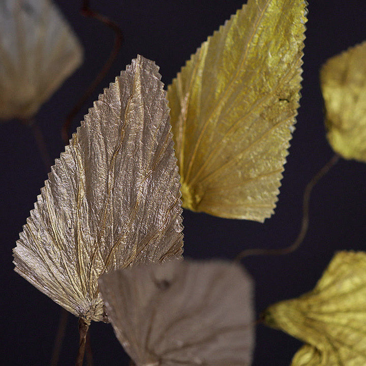 Natürlicher, getrockneter dreieckiger Lotusblatt-Pflanzenstrauß, Heimdekoration, Ornamente - image 3