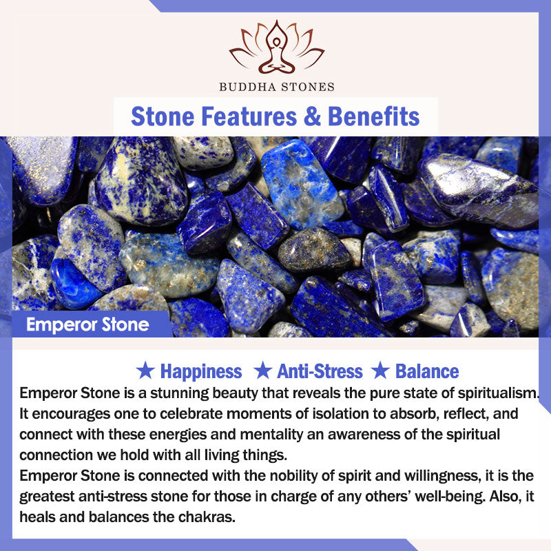 Buddha Stones Natürlicher Kaiserstein Geometrischer Kristall Anti-Stress-Ohrringe