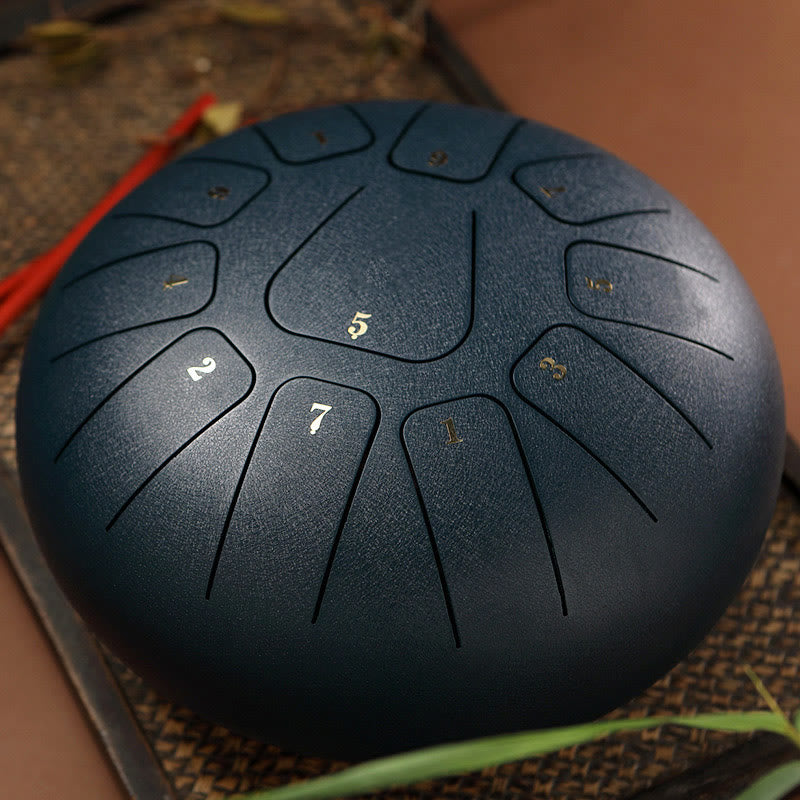 Buddha Stones Steel Tongue Drum Sound Heilung Achtsamkeit Meditation Yoga Drum Kit 11 Note 8 Zoll - Schiefergrau - image 17