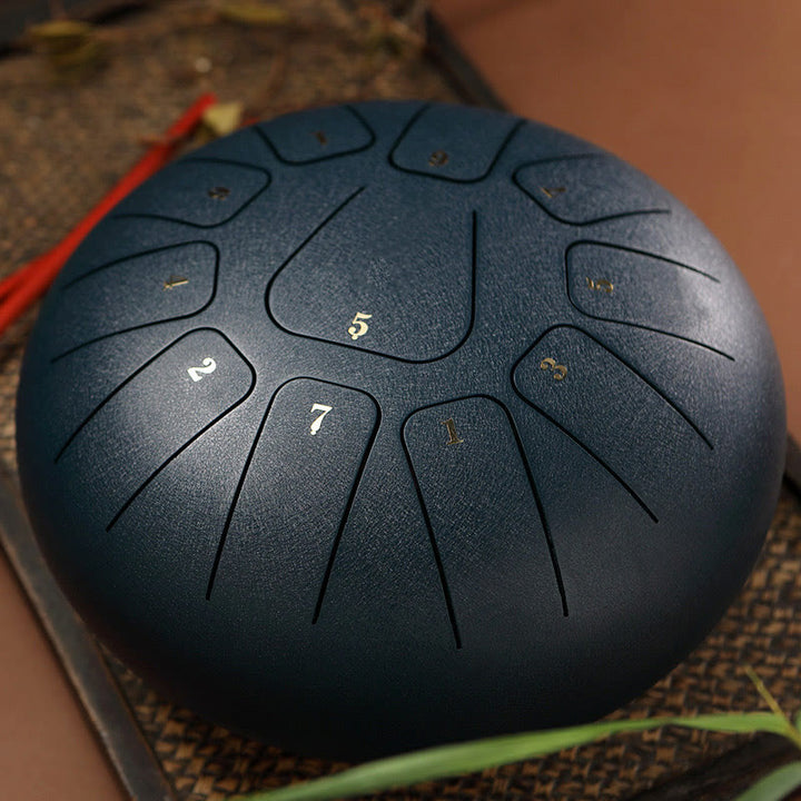 Buddha Stones Steel Tongue Drum Sound Heilung Achtsamkeit Meditation Yoga Drum Kit 11 Note 8 Zoll - Schiefergrau - image 17