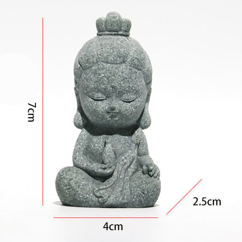 Buddha Stones, Meditation, Buddha-Statue, Mitgefühl, Heimdekoration - 4 cm × 2,5 cm × 7 cm - image 7