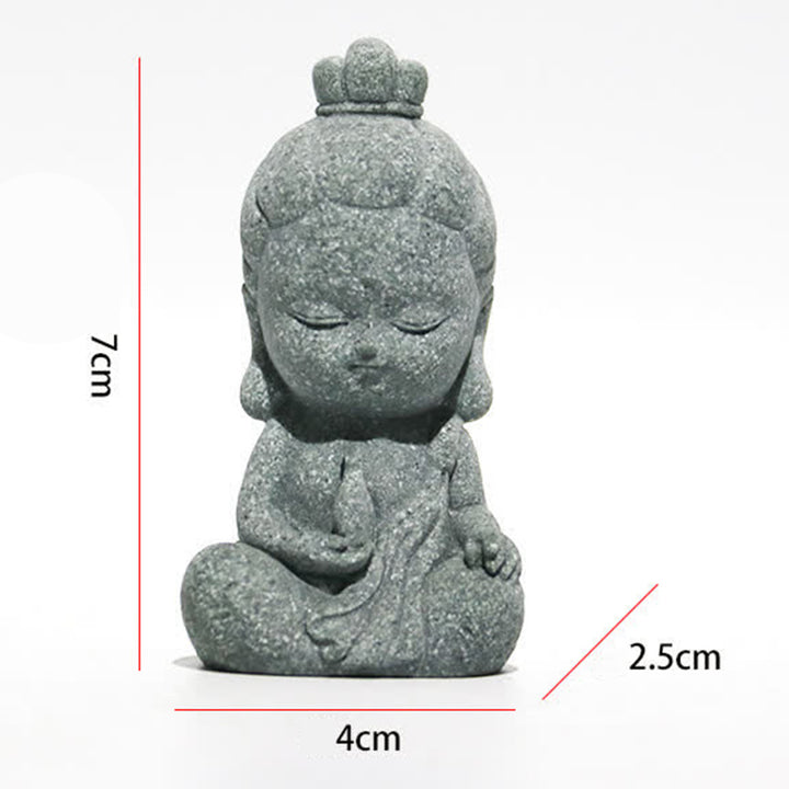 Buddha Stones, Meditation, Buddha-Statue, Mitgefühl, Heimdekoration - 4 cm × 2,5 cm × 7 cm - image 7