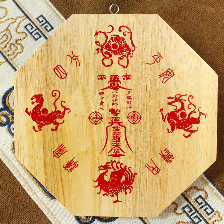 Feng Shui Bagua Karte Pfirsichholz Balance Energiekartenspiegel - image 2