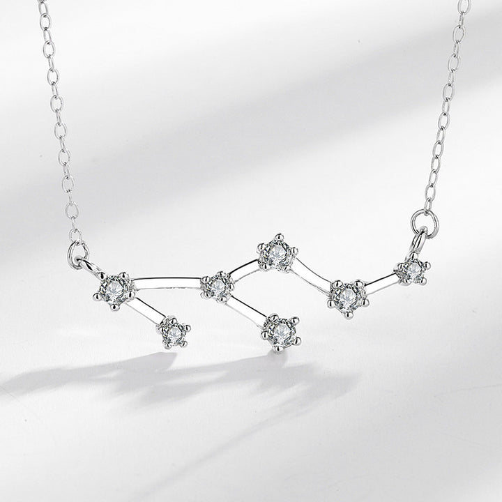 Buddha Stones 925 Sterling Silber 12 Sternbilder des Tierkreises Astrologie Segen Halskette Anhänger - image 0