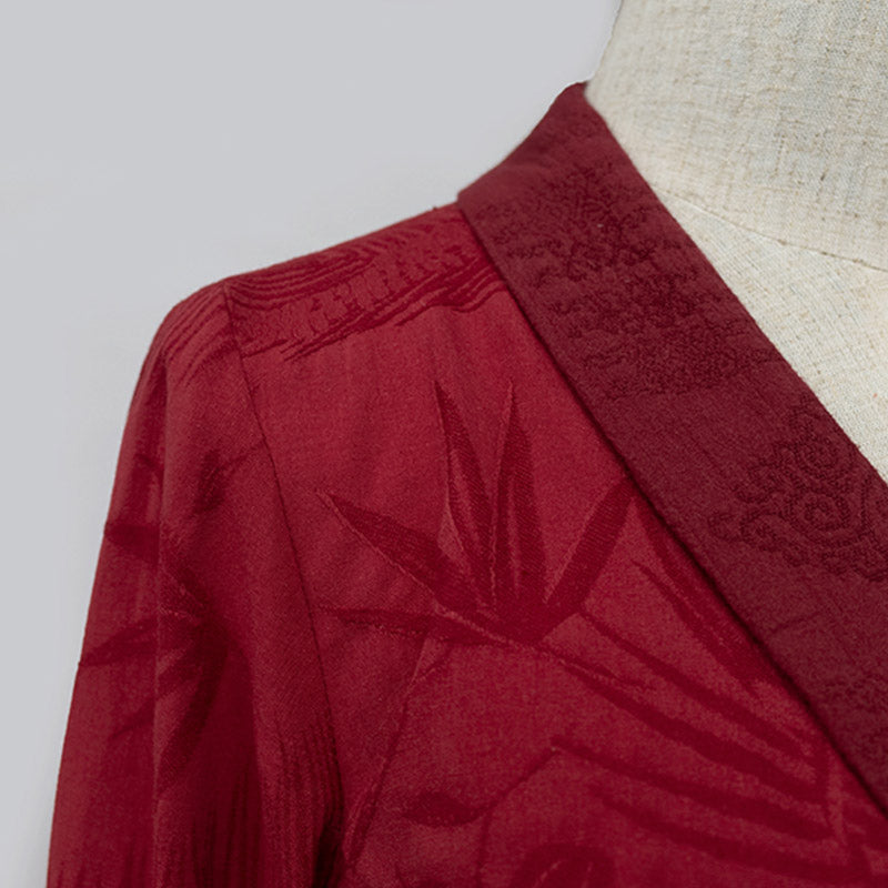 Buddha Stones Tibetisches Kleid Kleidung Lhasa Langes Wickelkleid Maxikleid Damenbekleidung - image 17