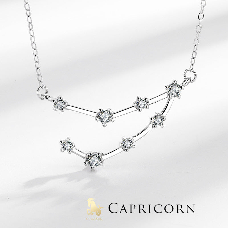 Buddha Stones 925 Sterling Silber 12 Sternbilder des Tierkreises Astrologie Segen Halskette Anhänger - Steinbock - image 28