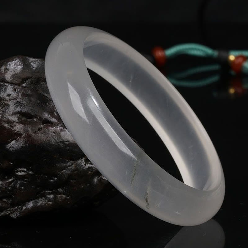 Buddha Stones Natürliche durchscheinende goldene Seide Jade Reichtum Glück Armband Armreif - image 5