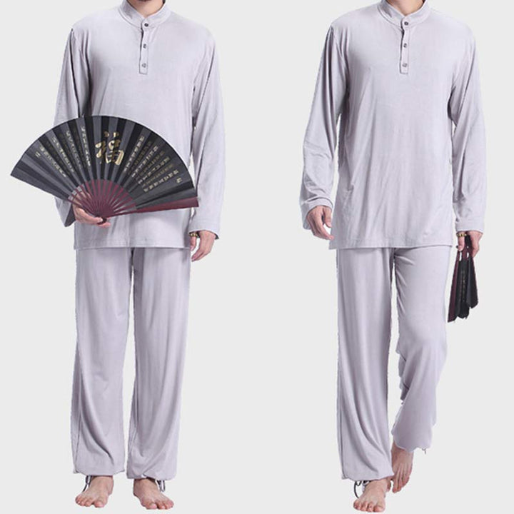 Buddha Stones, Meditation, Gebet, spirituell, Zen, Tai Chi, Praxis, Yoga, Kleidung, Herren-Set - image 1