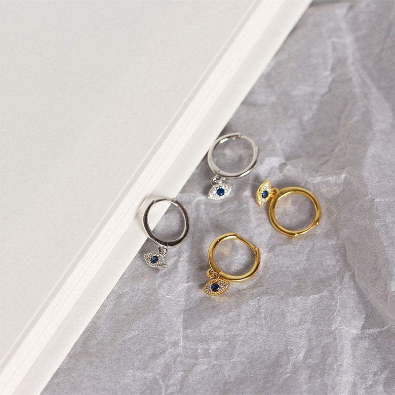 Buddha Stones 925 Sterling Silber Evil Eye Blessing Protection Ohrstecker - image 12