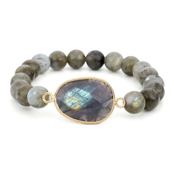 Buddha Stones Natürliches Labradorit-Mondstein-Perlenarmband zur Unterstützung der Heilung - image 9