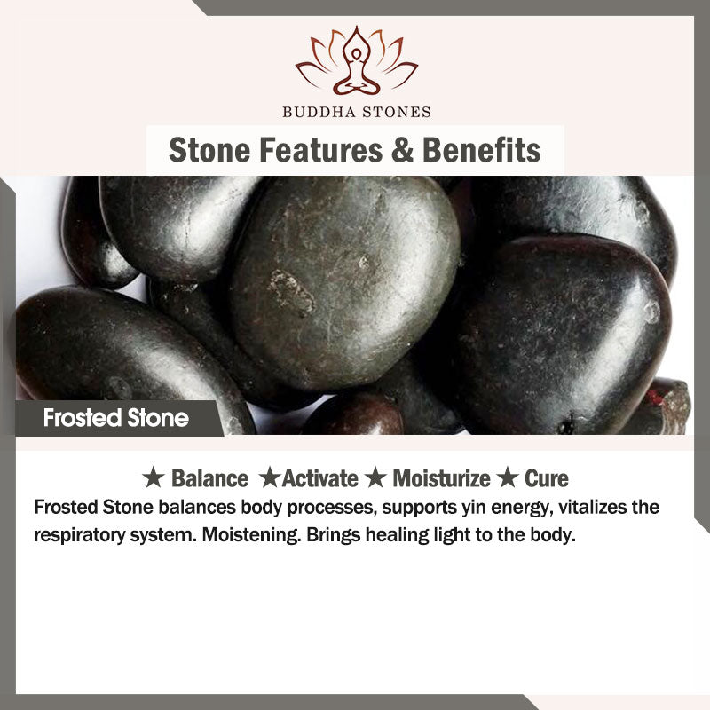 Buddha Stones, Lavastein, mattierter Stein, heilendes Lederarmband mit Magnetschnalle - image 8
