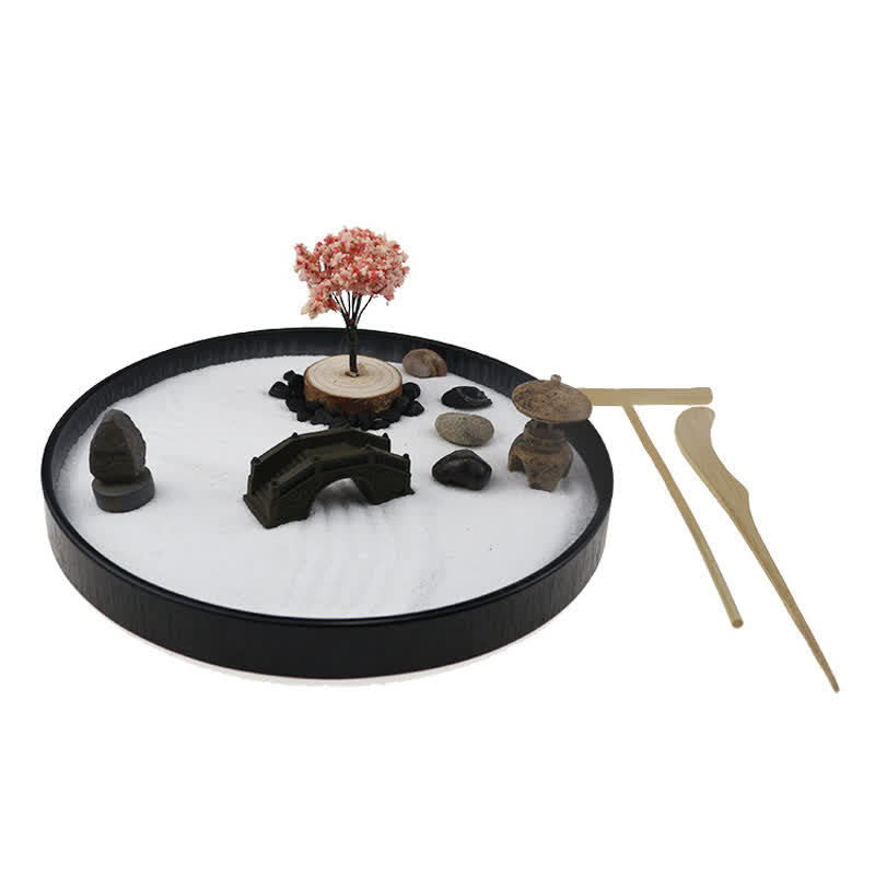Baum Kleine Brücke Landschaft Meditation Ruhe Zen Gartendekoration - Zen-Garten - image 0