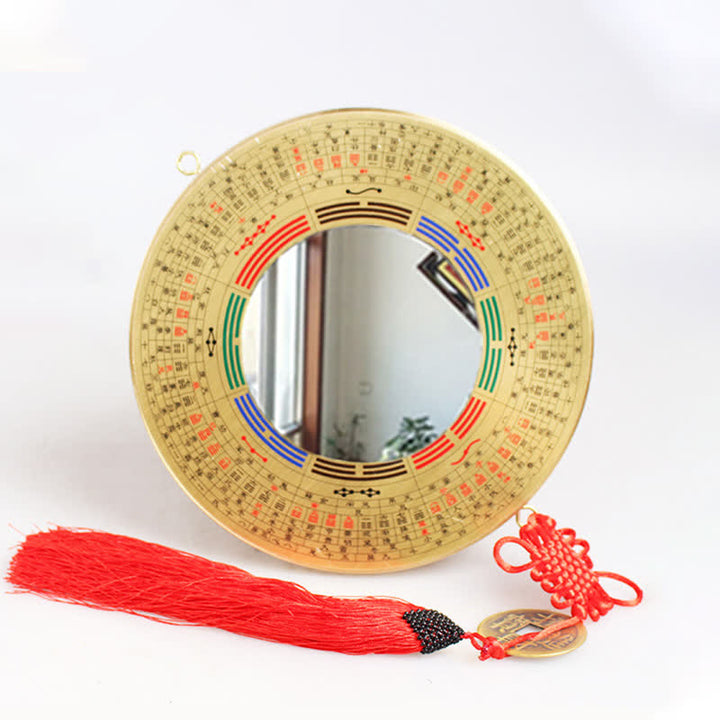 Feng Shui Bagua Karte Kupfermünze Chinesische Knotenbalance Energiekarte - 19 cm - Bagua-Karte - Konkavspiegel - image 18