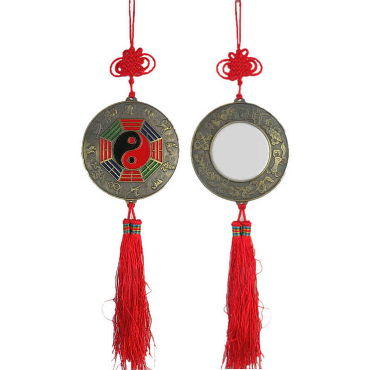 Feng Shui Bagua Karte Chinesischer Knotenharmonie-Energiekartenspiegel - 9,5 CM runde Bagua-Karte - image 7
