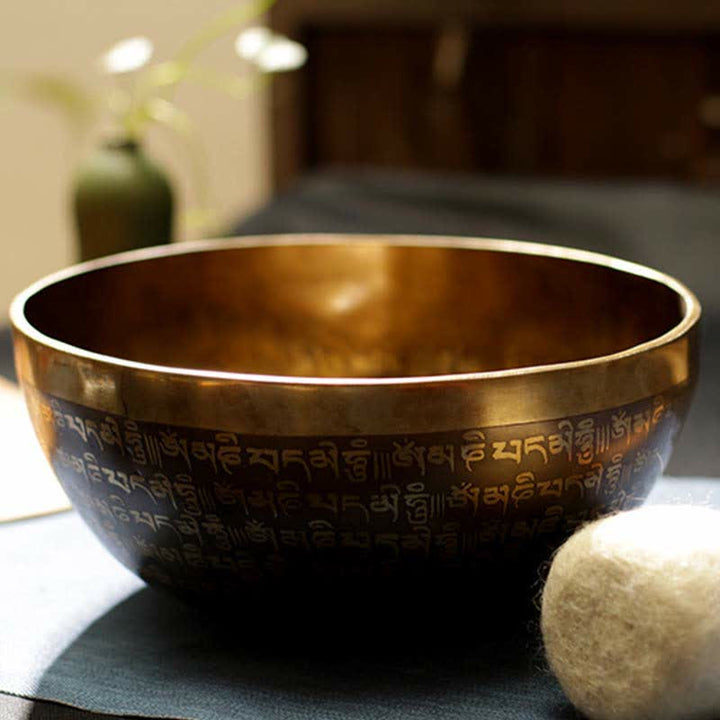 Handgefertigte Sutra-Klangschale für Heilung und Meditation. Klangschalen-Set mit positiver Energie - image 5