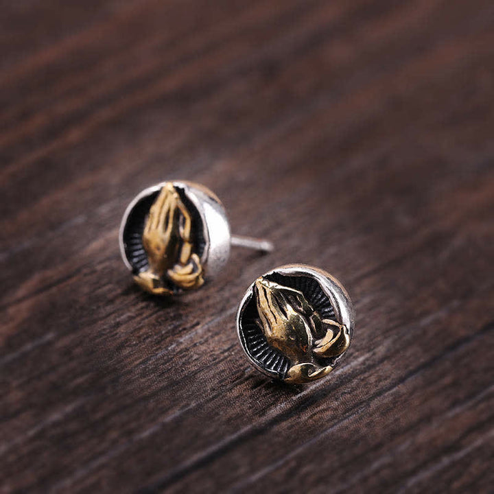 Namaste-Gleichheits-Ohrstecker aus 925er-Sterlingsilber - image 10