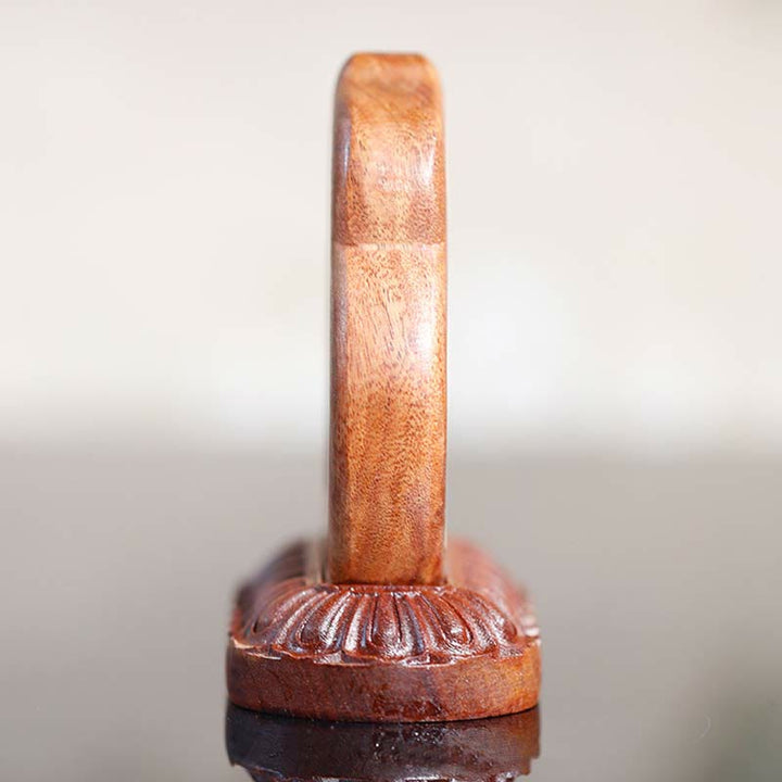 Guru Rinpoche Buddha Padmasambhavan Serenity Holz gravierte Statue Figur Dekoration - image 2