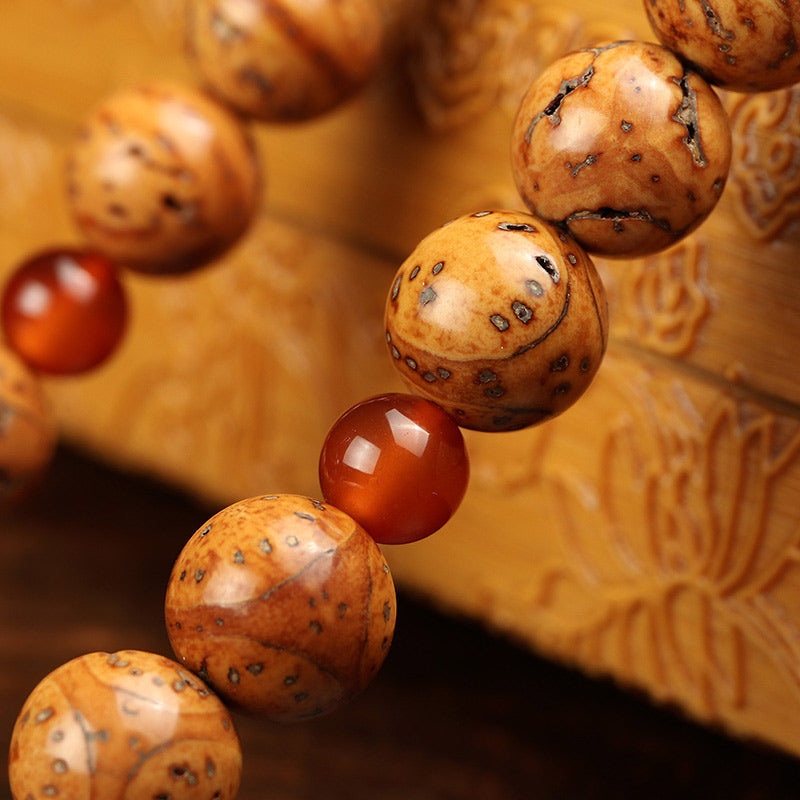 Buddha Stones Tibetisches Bodhi-Samen-Weisheitsarmband