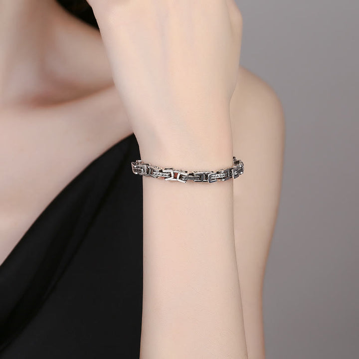 Buddha Stones Drache Om Mani Padme Hum graviertes Kupfer-Armband für Glück und Erfolg - image 3