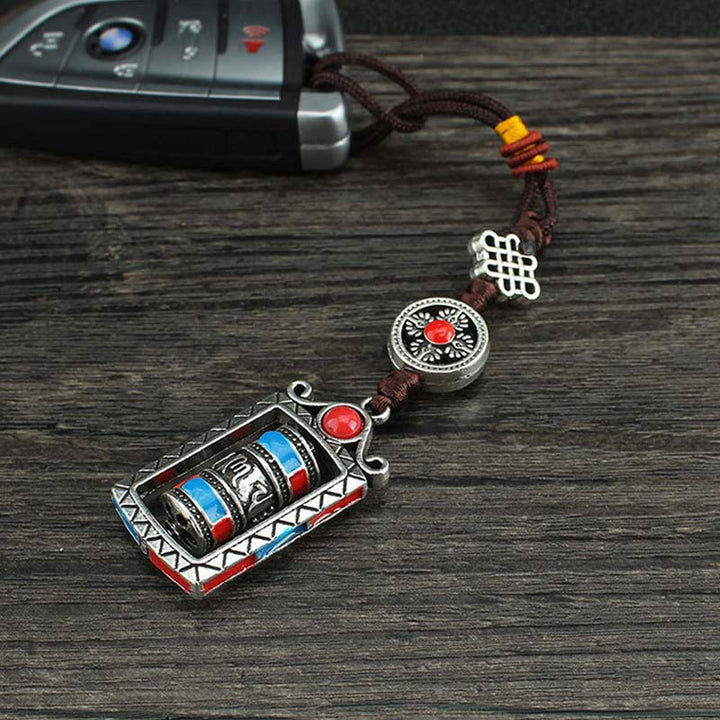 Sechs wahre Worte Gebetsmühle Drehknoten Segen Schlüsselanhänger Dekoration - image 13