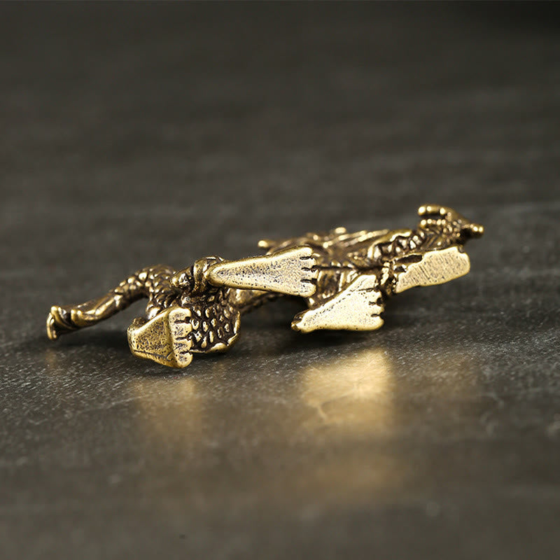 Buddha Stones, Jahr des Drachen, Mini-Drachen-Glücksschutz aus Messing, Heimdekoration - image 6