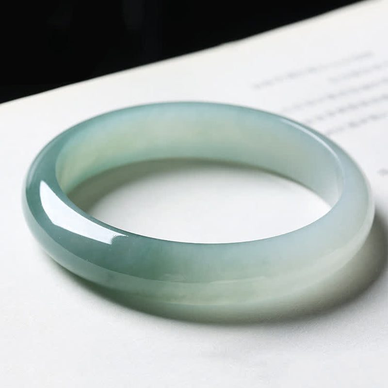 Armreif mit Buddha Stonesn, Jade, Fülle, Glück, Heilung - image 1