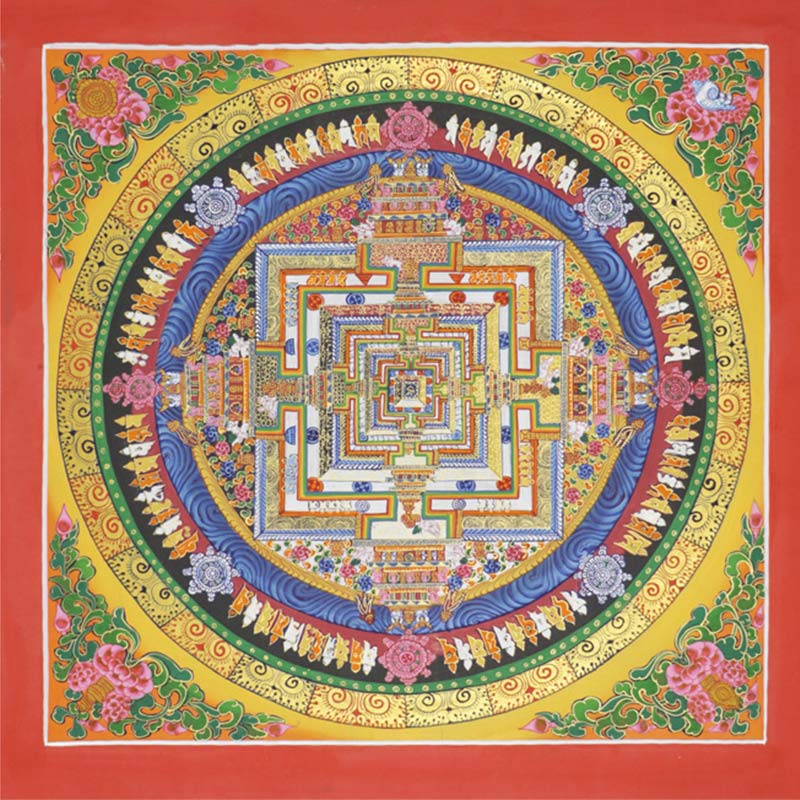 Buddha Stones, tibetisches Thangka-Gemälde, Segen, handgefertigte Dekoration