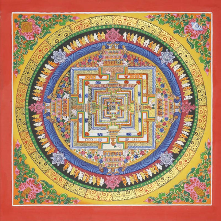 Buddha Stones, tibetisches Thangka-Gemälde, Segen, handgefertigte Dekoration