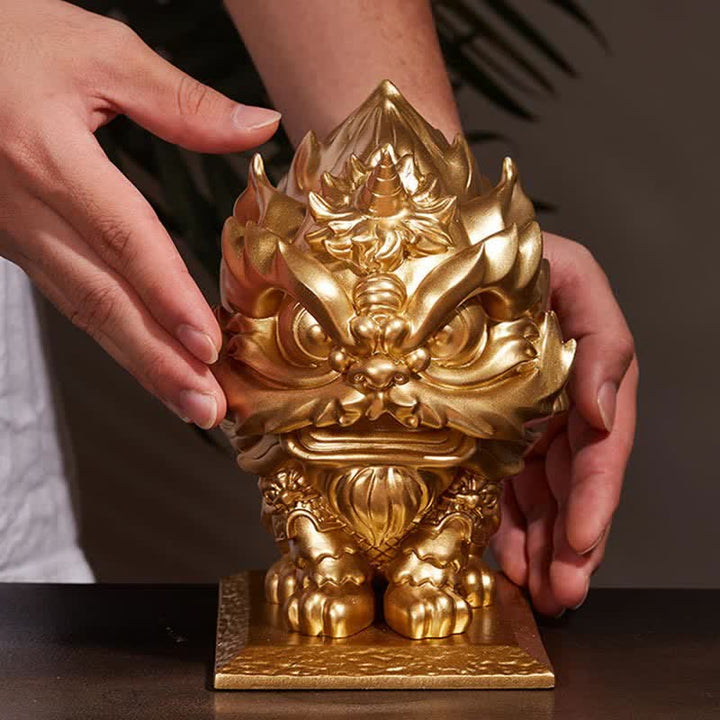 Buddha Stones Löwenstatue Stärke Harz Home Office Dekoration - image 3