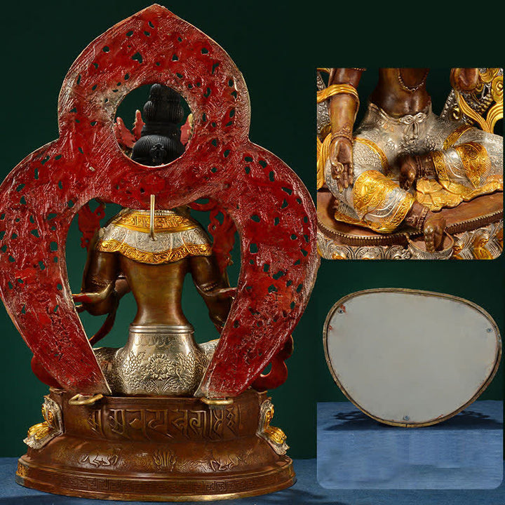 Bodhisattva Green Tara Hope Kupferstatue Dekoration - image 15