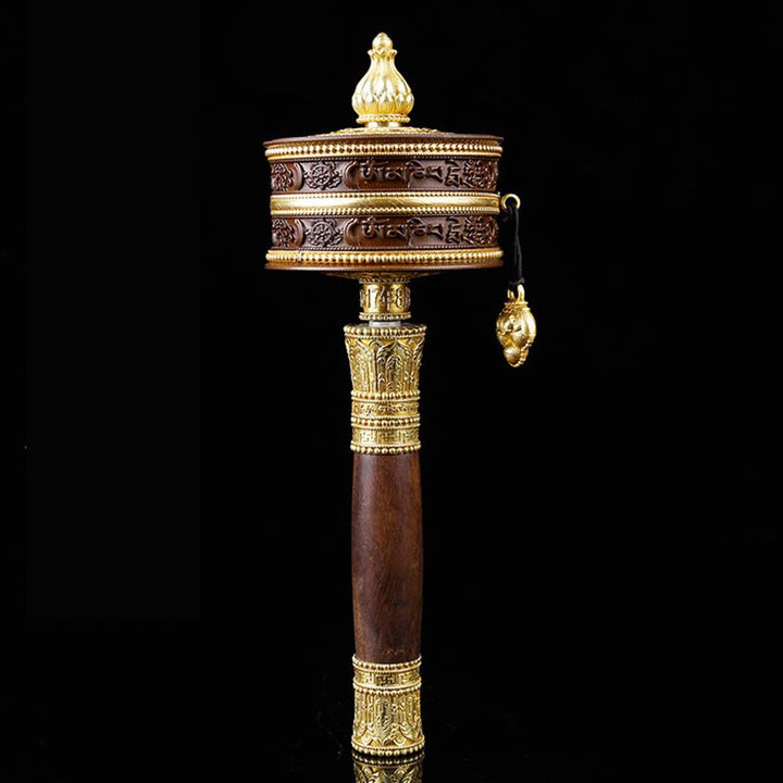 Tibetische Gebetsmühle mit sechs wahren Worten, Kupfer-Balance-Dekoration - Klein - image 0