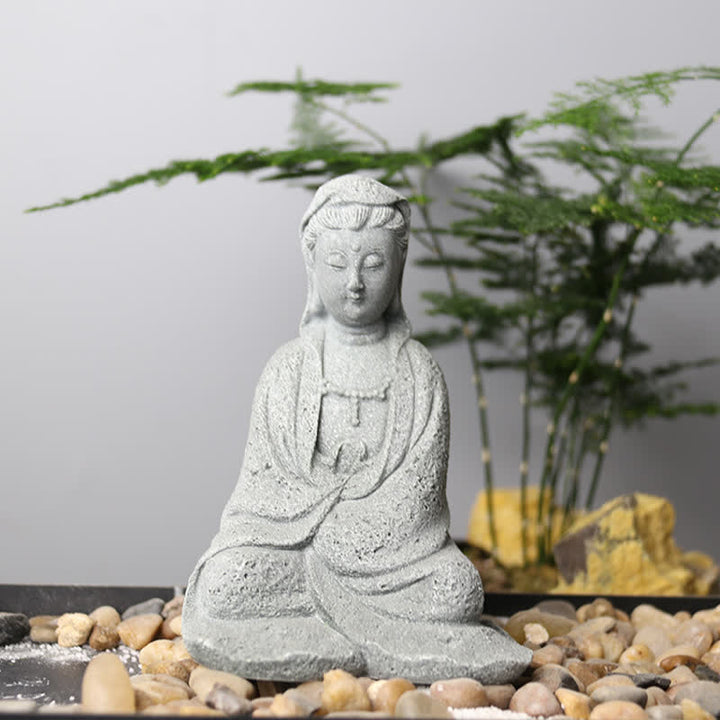 Buddha Stones Avalokitesvara Statue Segen Heimdekoration - image 0