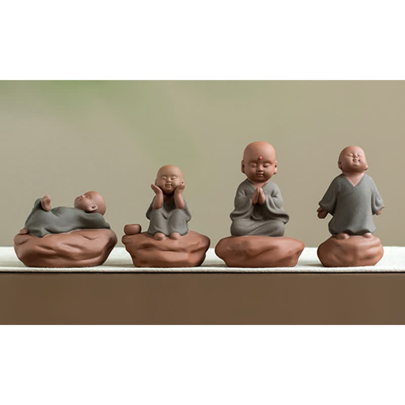 Schwarze Pfirsichholz-Buddha-Blumen-Calm-Cure-Dekorationen - image 19
